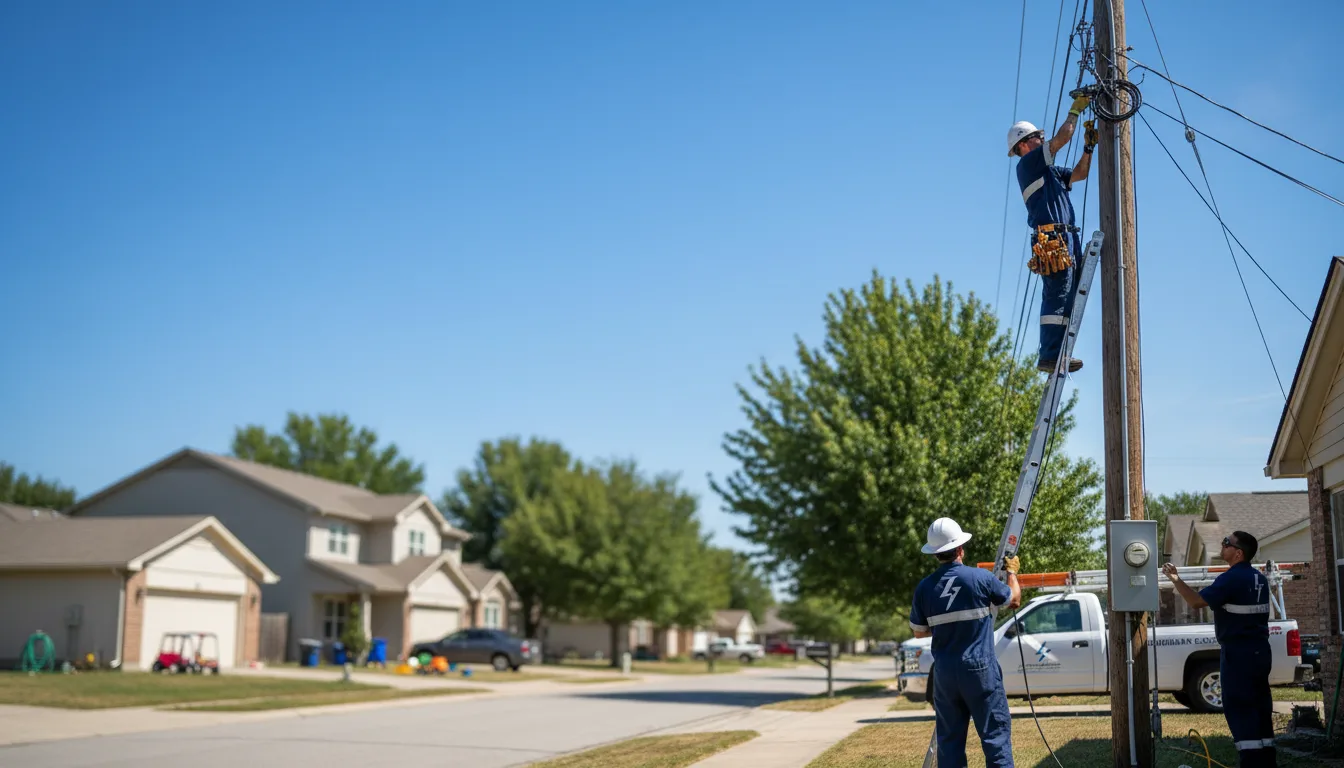 Residential electrician providing installation services in Harrisonville, MO